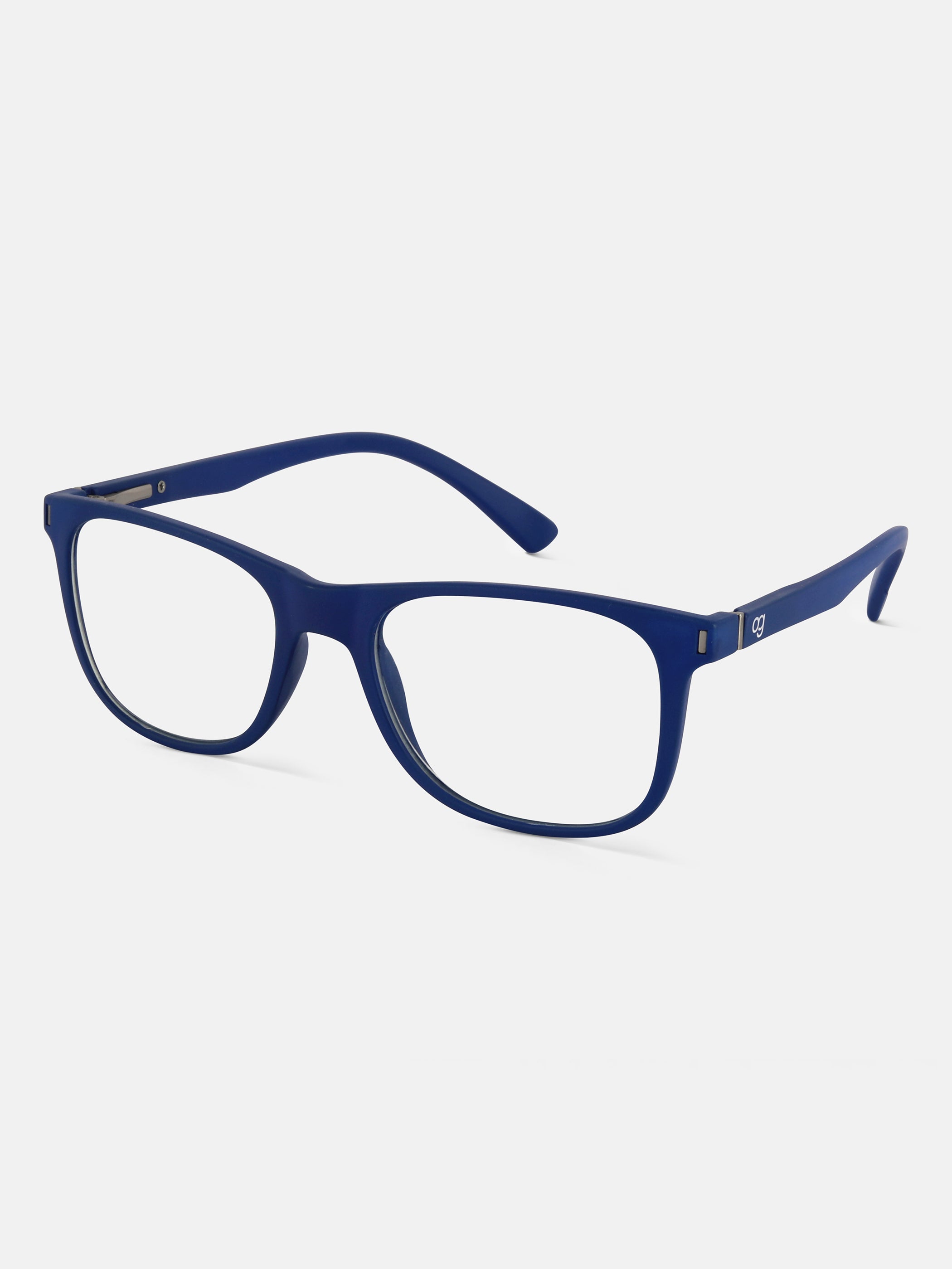 Dark Blue Noir Square Blue Screen Glasses