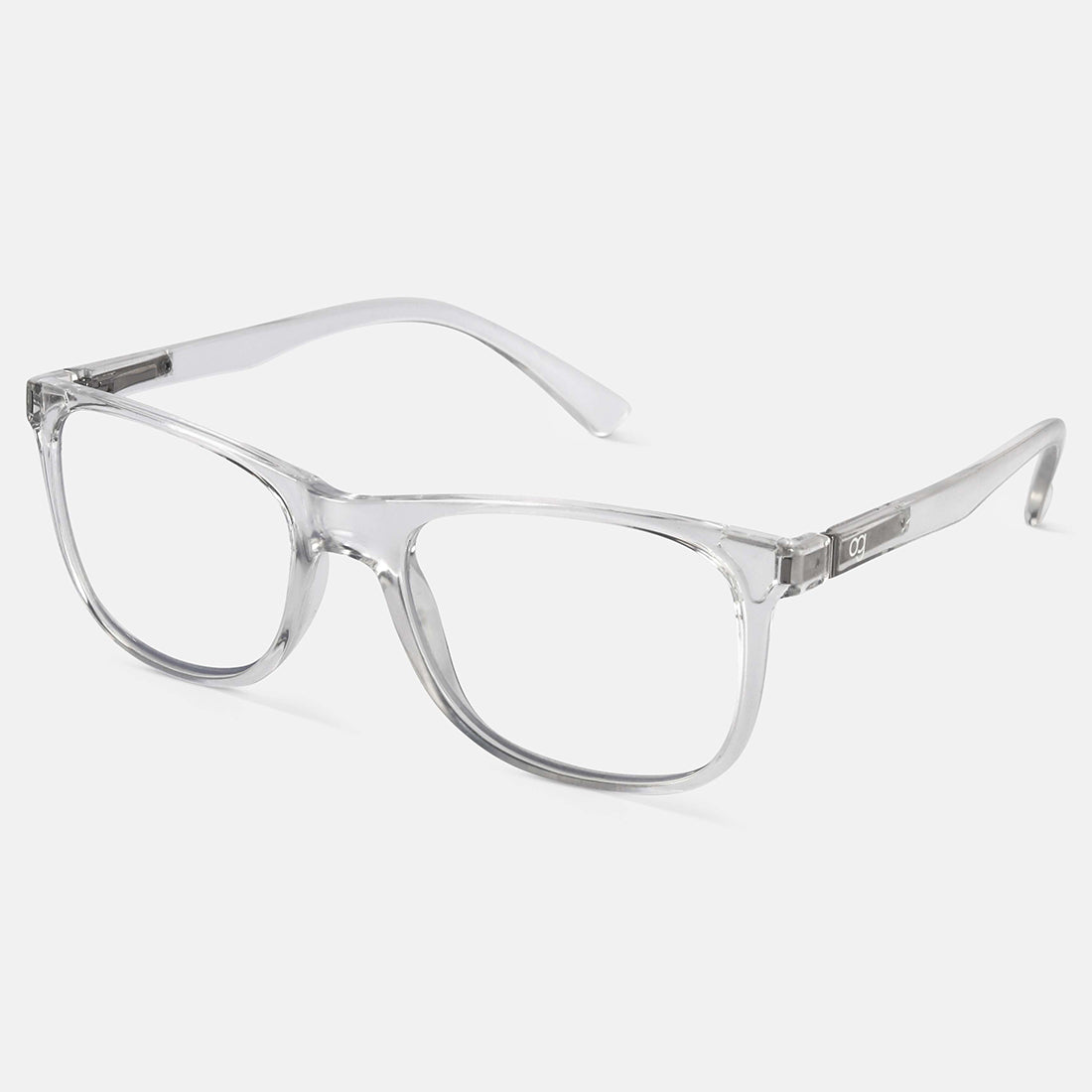 Transparent Noir Square Blue Screen Glasses
