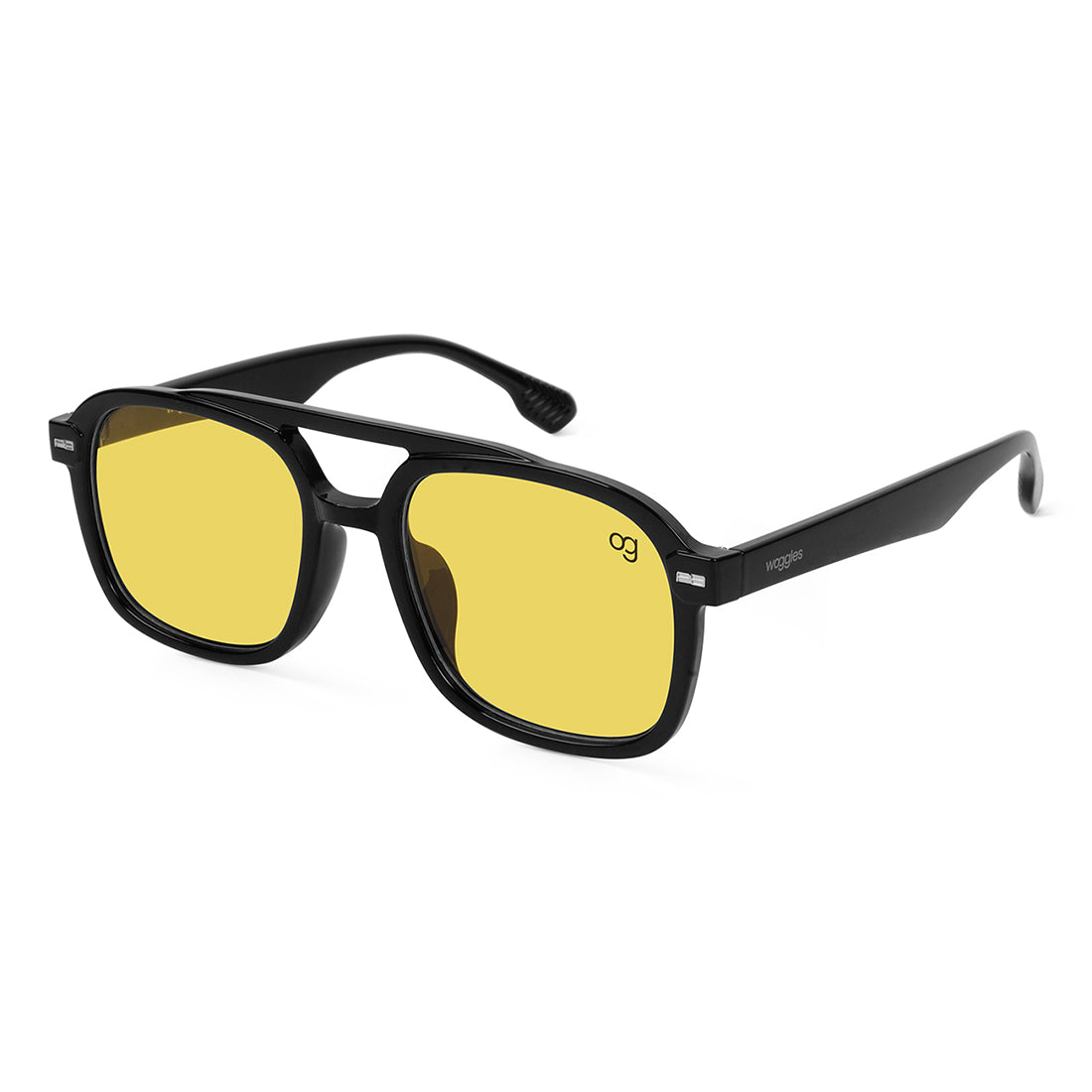 Yellow WOCN Collection Polarized Sunglasses