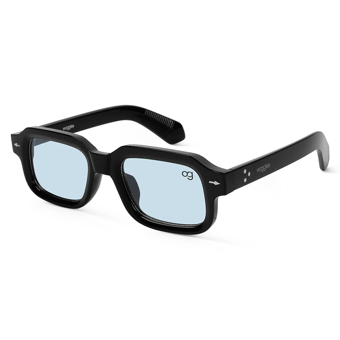 Blue Sundown Square Sunglasses