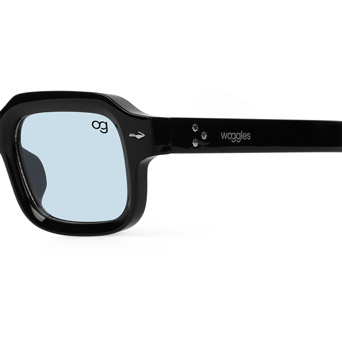 Blue Sundown Square Sunglasses - View 2