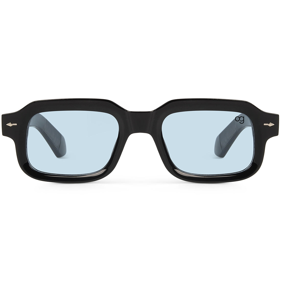 Blue Sundown Square Sunglasses - View 3