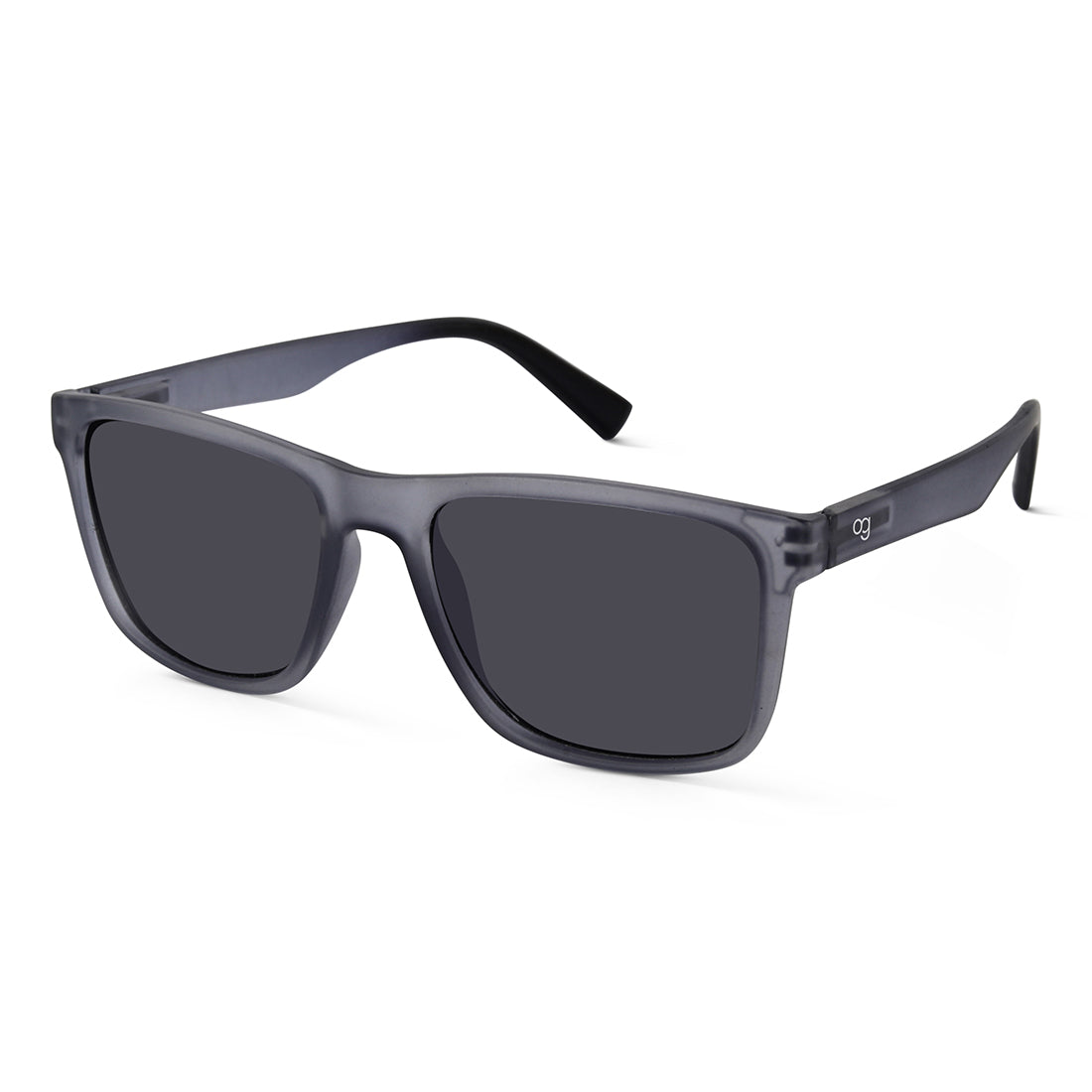 Grey Auralite Polarized Square Sunglasses