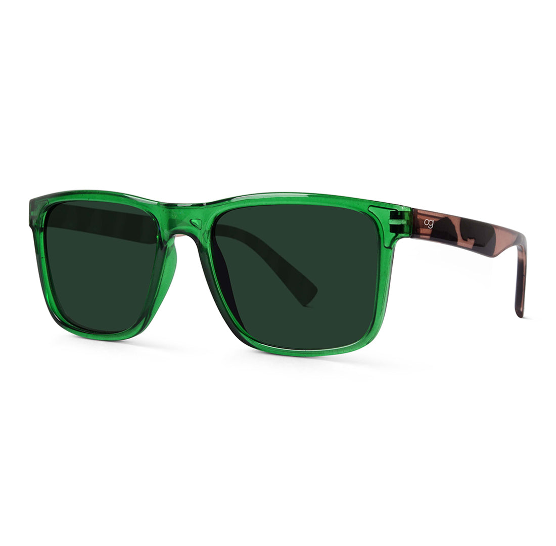 Green Auralite Polarized Square Sunglasses - View 16