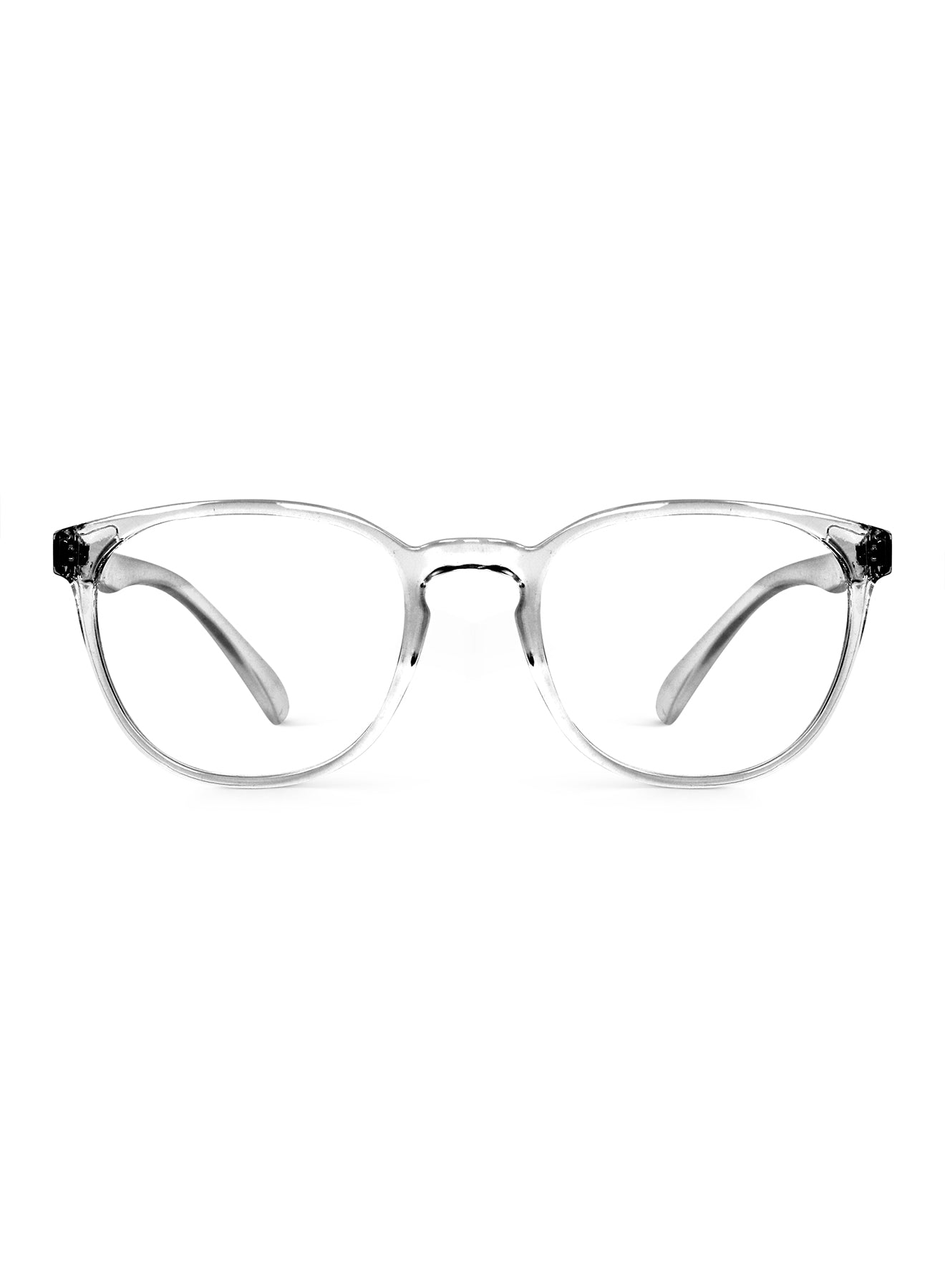 Transparent Noctra Round Blue Screen Glasses - View 3