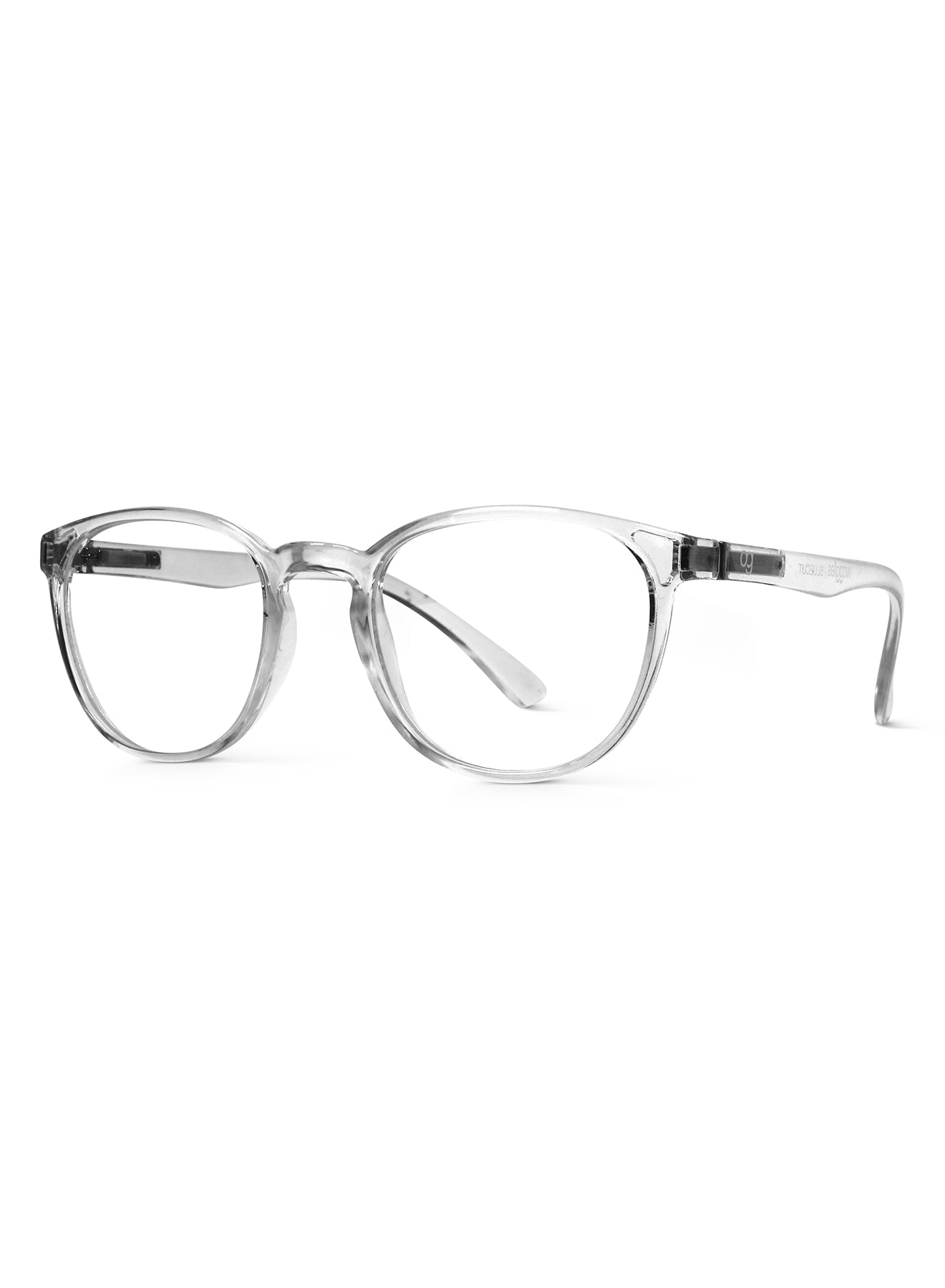 Transparent Noctra Round Blue Screen Glasses - View 4