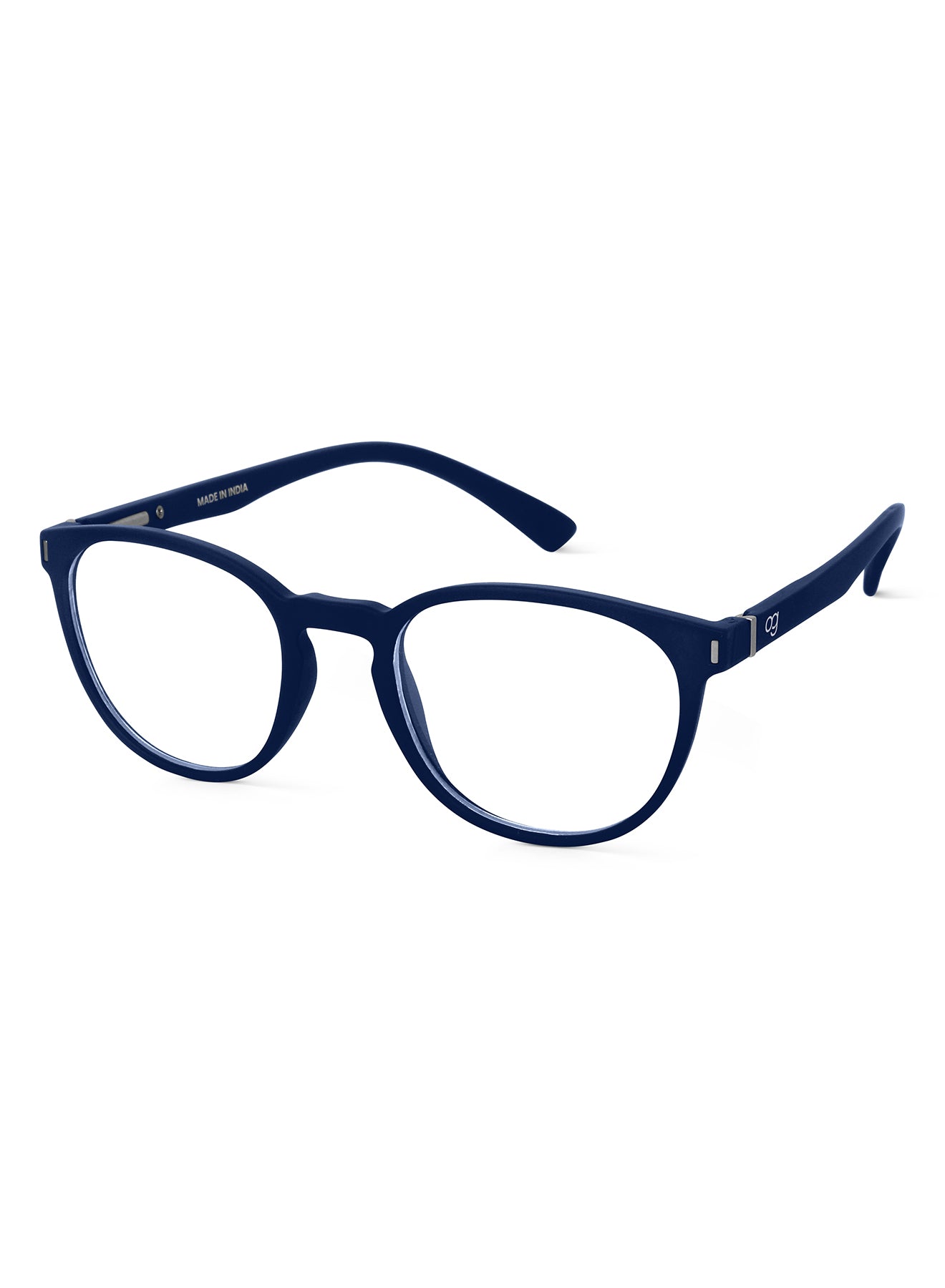 Dark Blue Noctra Round Blue Screen Glasses