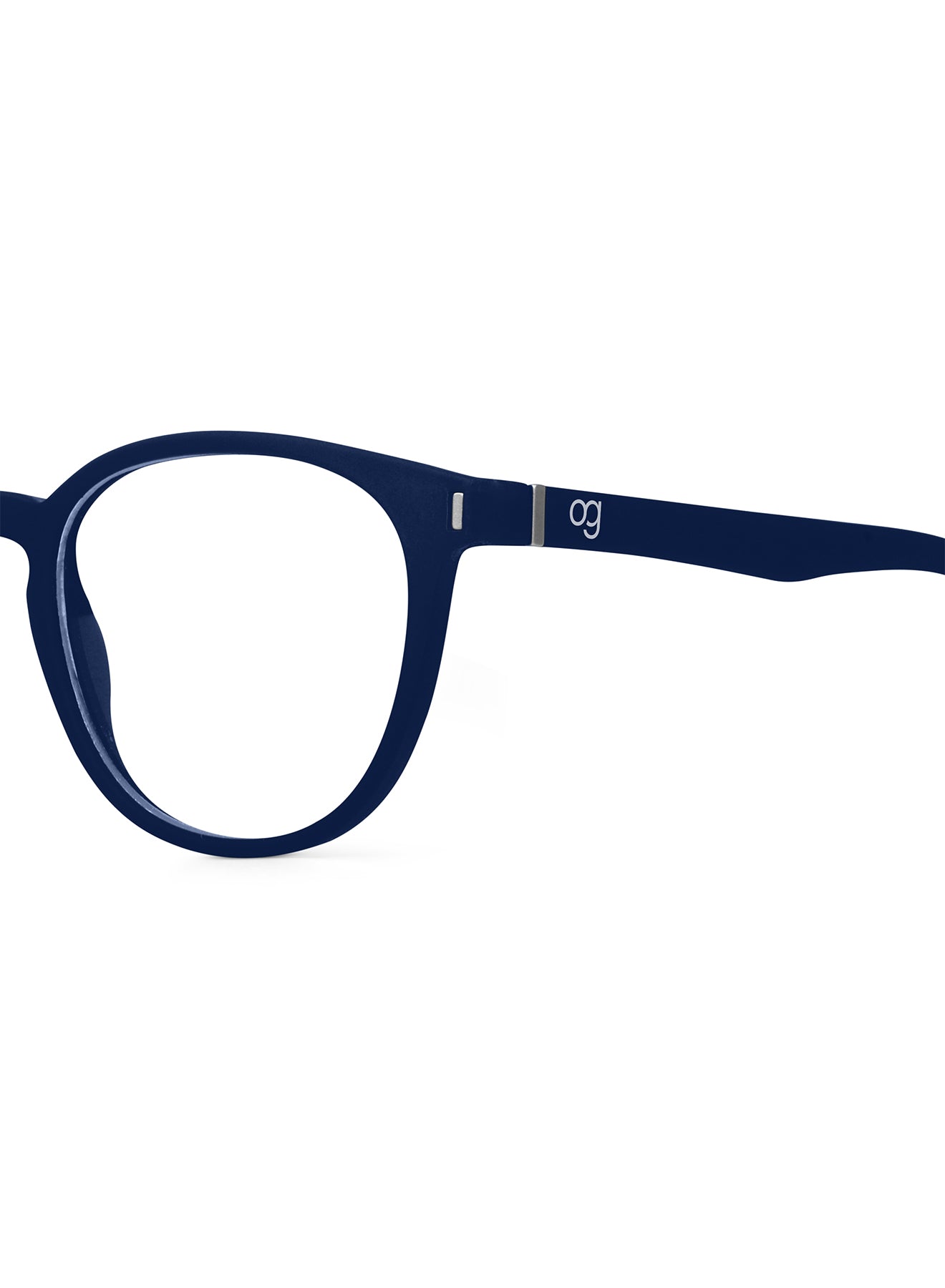 Dark Blue Noctra Round Blue Screen Glasses - View 27