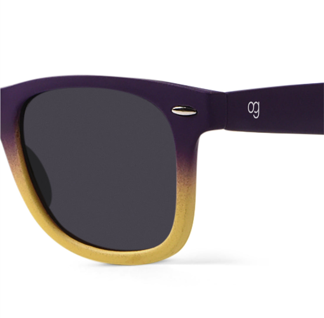 Purple Classic Collection Wayfarer Sunglasses - View 7