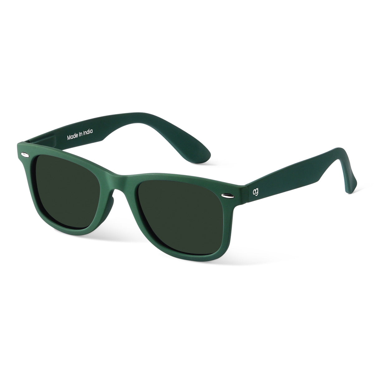 Green Polarized Wayfarer Sunglasses