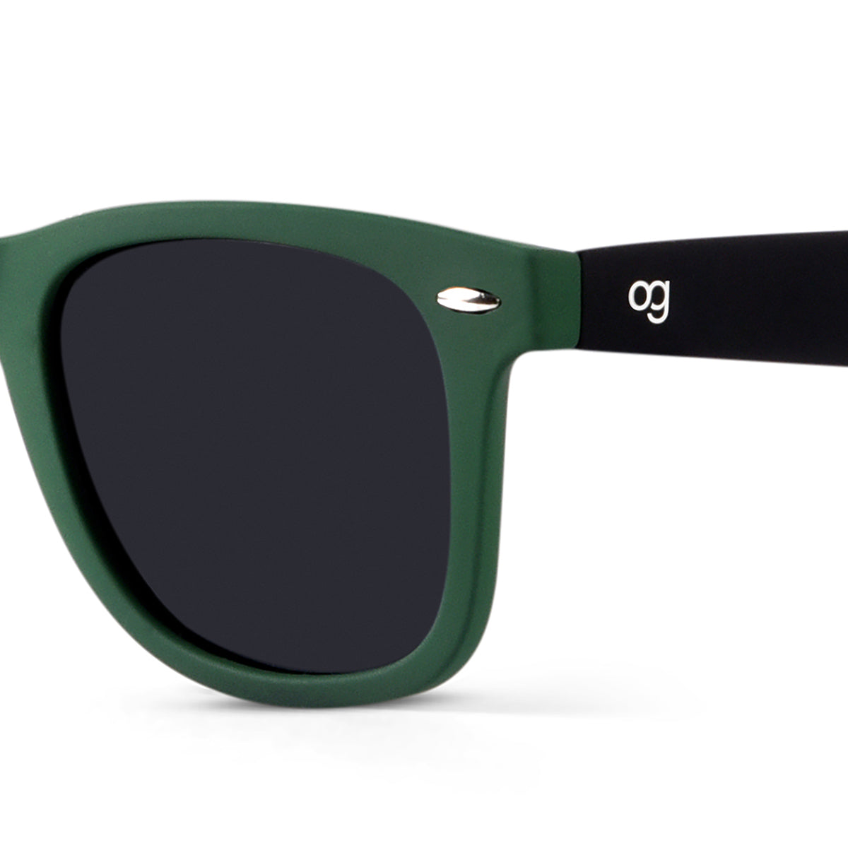 Black X Green Polarized Wayfarer Sunglasses - View 20