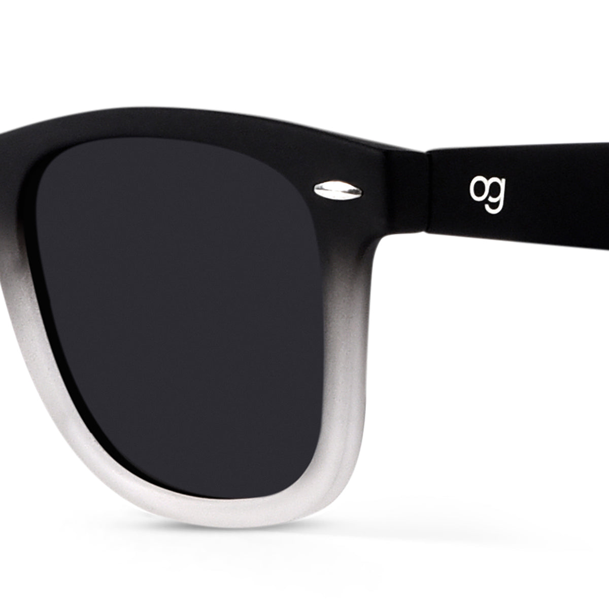 Matte Black Polarized Wayfarer Sunglasses - View 32