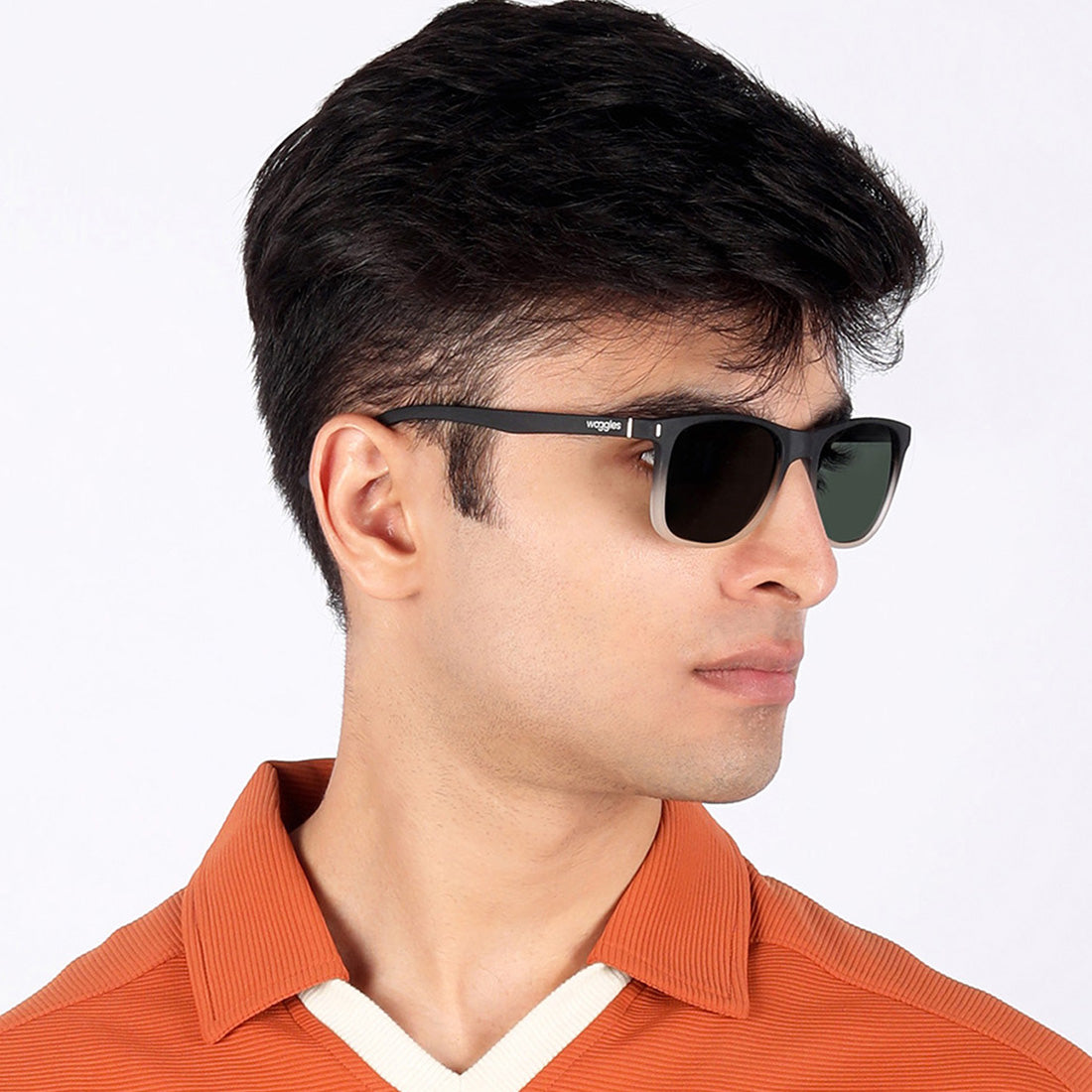 Green Polarized Wayfarer Sunglasses - View 41