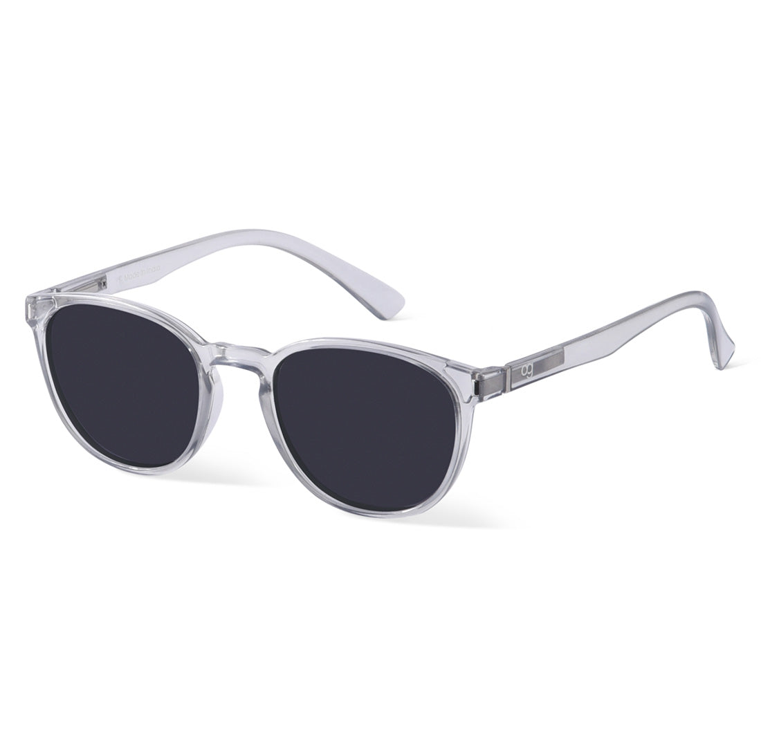 Clear Polarized Round Sunglasses