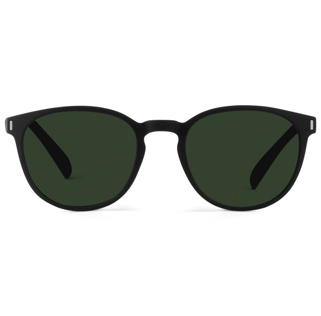 Green Polarized Round Sunglasses - View 10