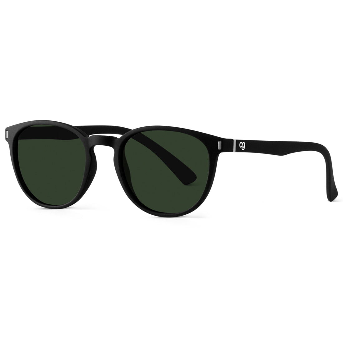 Green Polarized Round Sunglasses - View 13