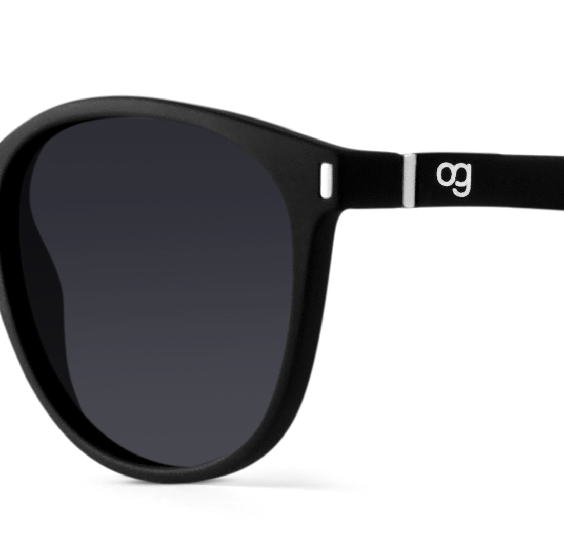 Black Polarized Round Sunglasses - View 15