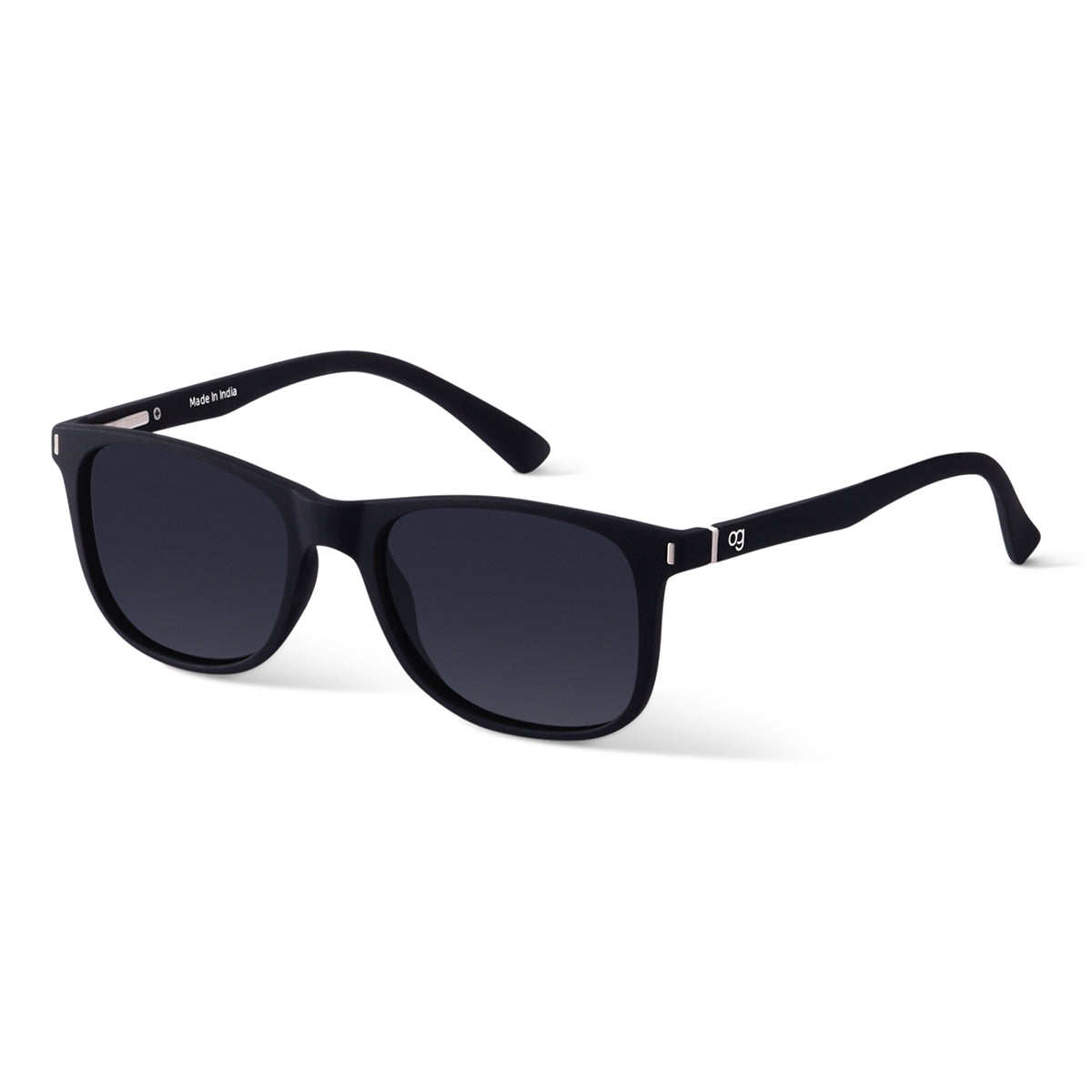 Black Polarized Square Sunglasses