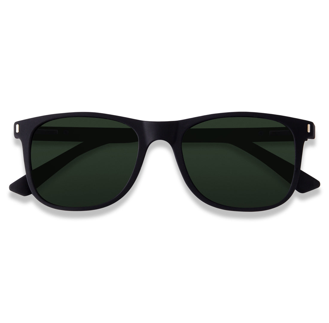 Green Polarized Square Sunglasses - View 16