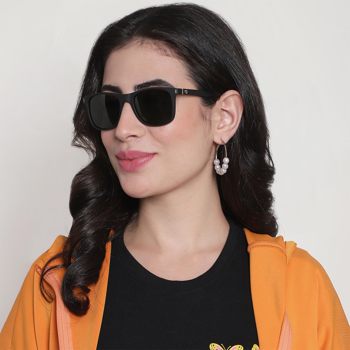 Green Polarized Square Sunglasses - View 19