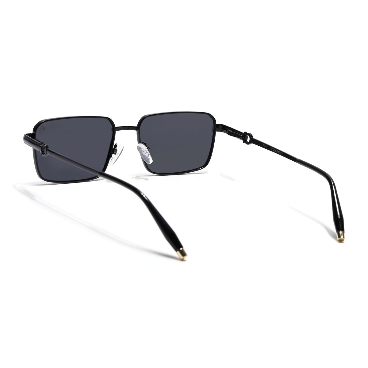 Mocha Black Rectangle Sunglasses for Men and Women - view 5