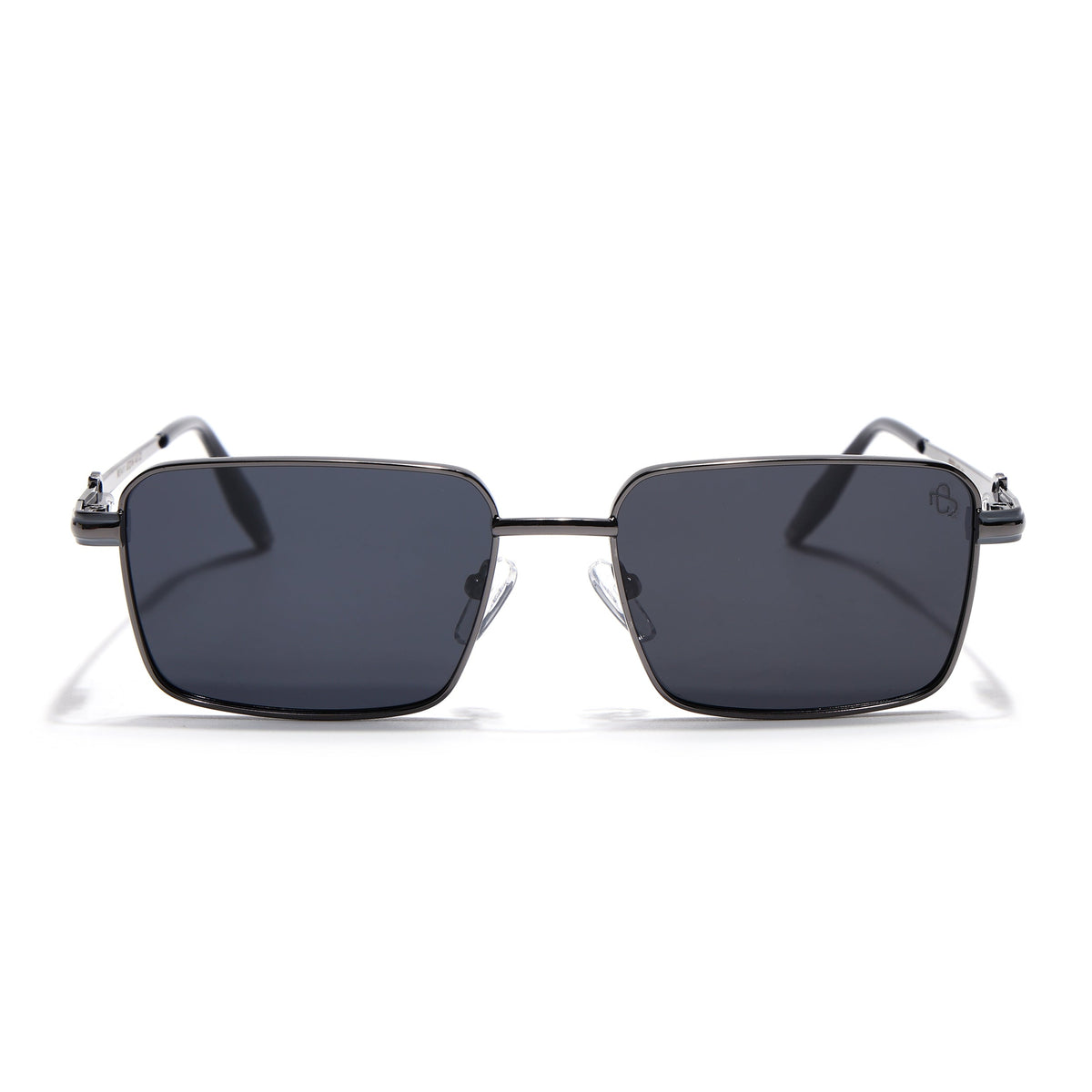 Mocha Grey Rectangle Sunglasses for Men and Women - view 3