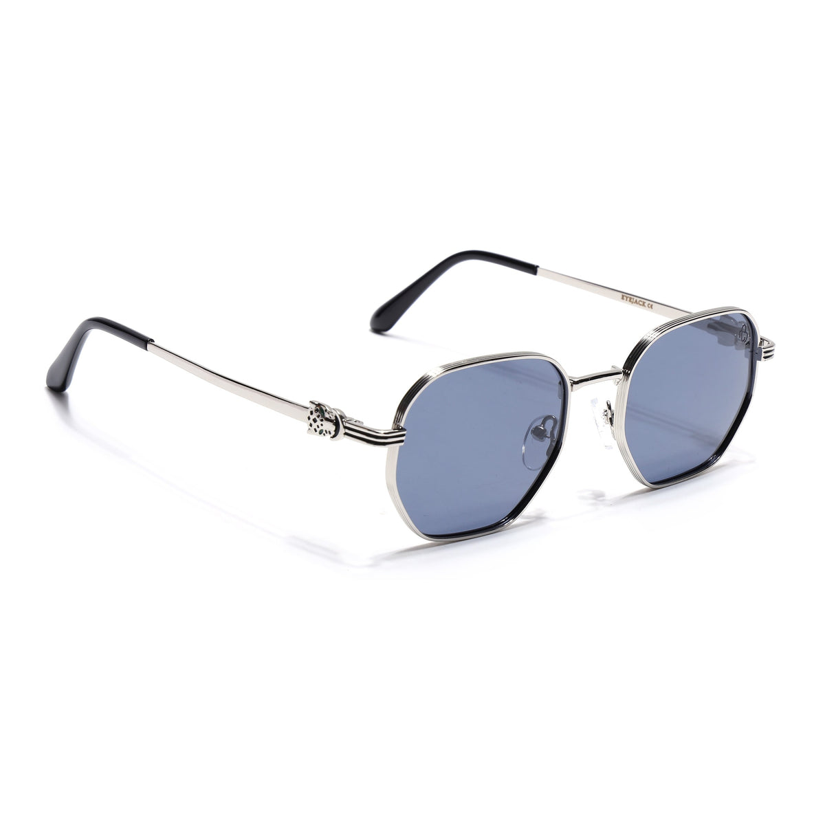 Majesty Silver Wayfarer Sunglasses for Men and Women - view 2