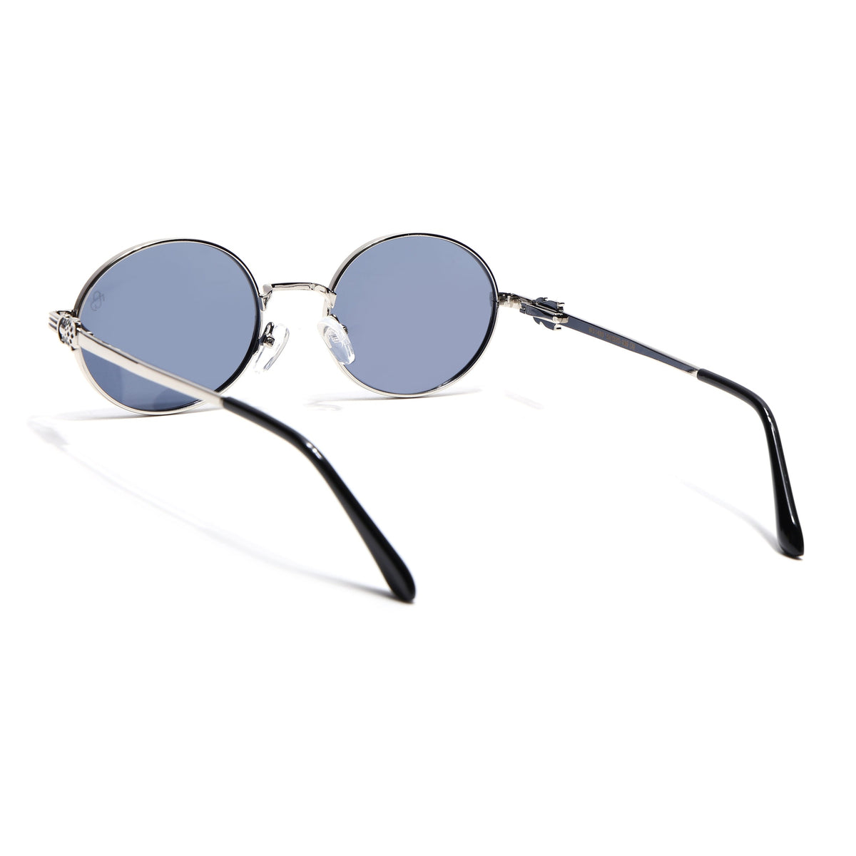 Simba Silver Oval Sunglasses for Men and Women - Style 2212 - view 5