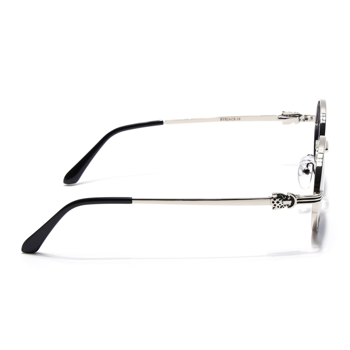 Simba Silver Oval Sunglasses for Men and Women - Style 2212 - view 6