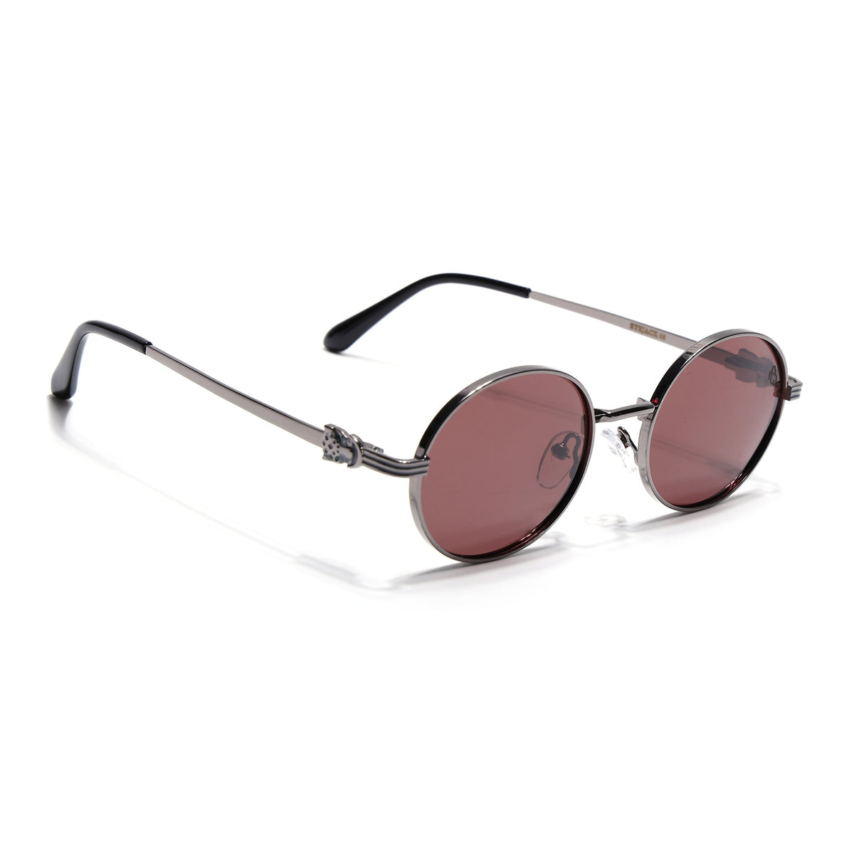 Simba Grey Oval Sunglasses for Men and Women - Style 2215 - view 2