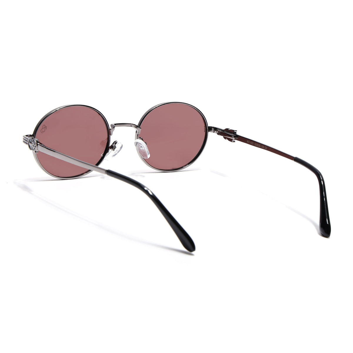 Simba Grey Oval Sunglasses for Men and Women - Style 2215 - view 5