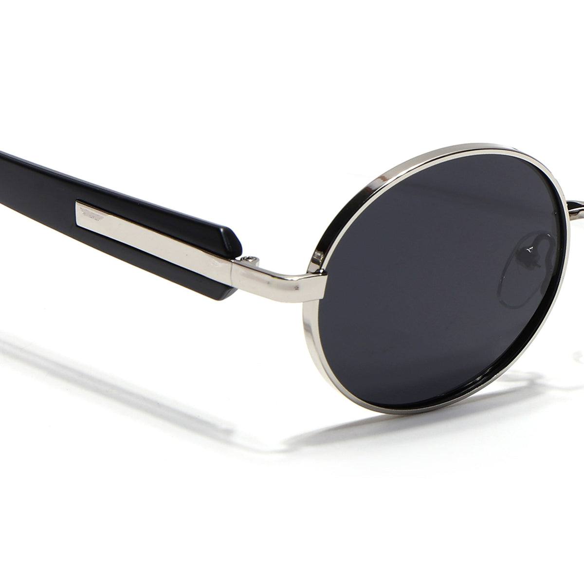 Cruze Silver Oval Sunglasses for Men and Women - view 4