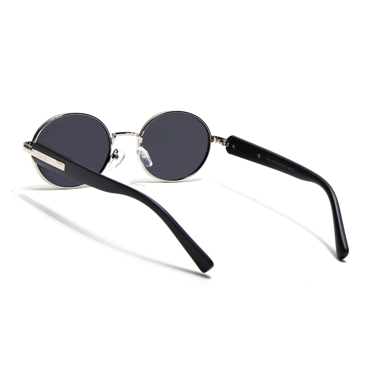 Cruze Silver Oval Sunglasses for Men and Women - view 5