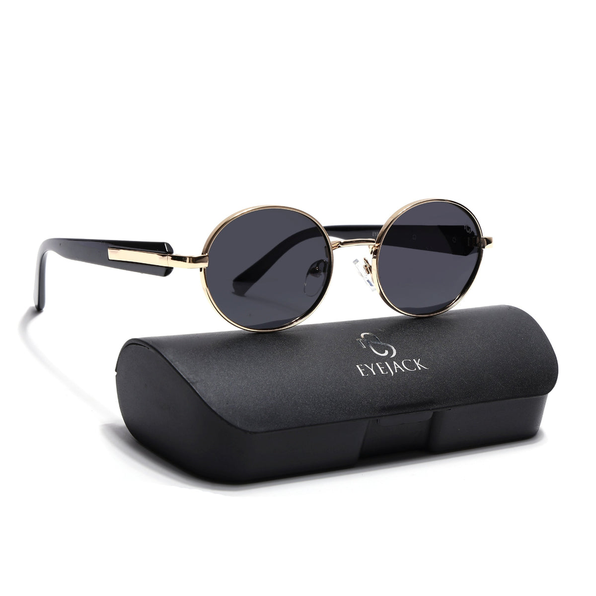 Cruze Golden Oval Sunglasses for Men and Women - Style 2201 - with box packaging