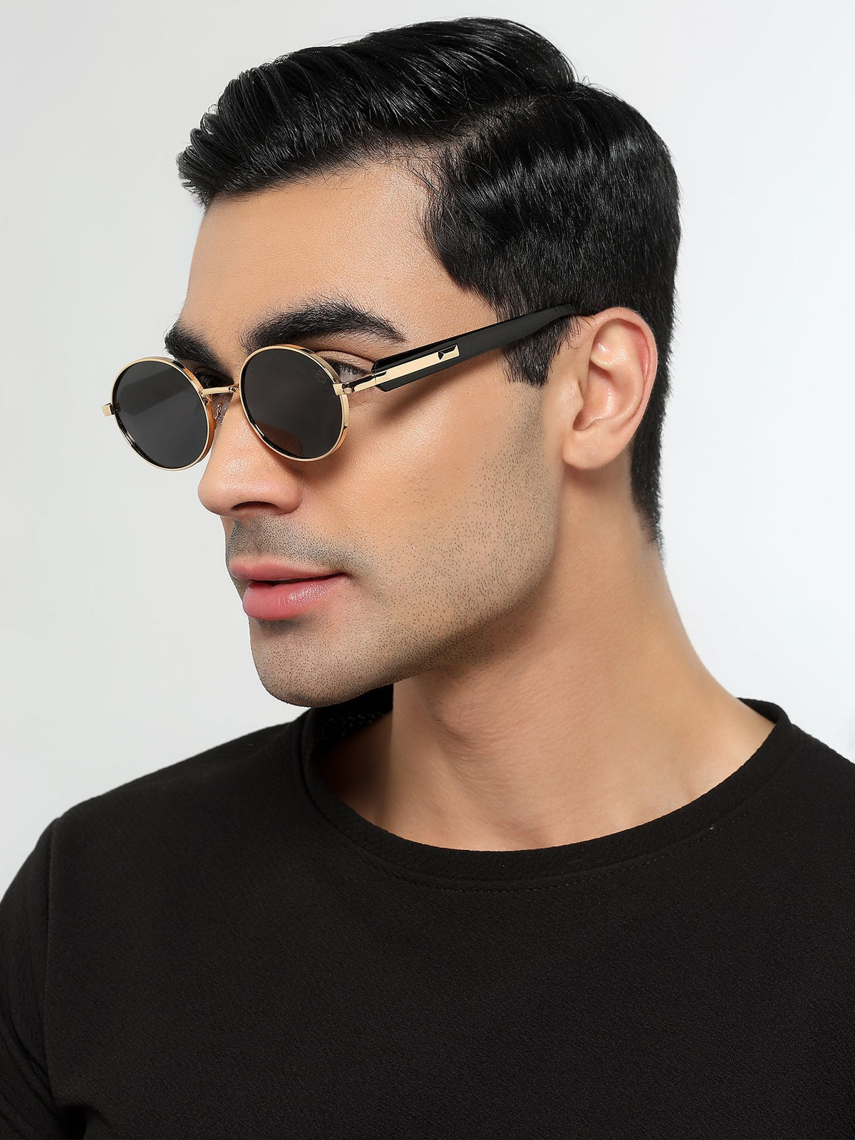 Cruze Golden Oval Sunglasses for Men and Women - Style 2201 - view 1