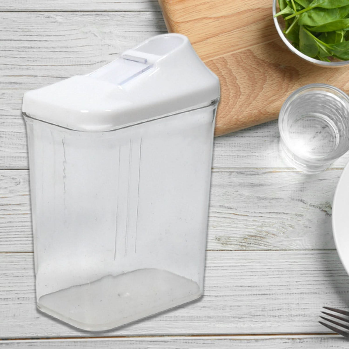 Kitchen Storage Container Transparent Jars for Organizing Home Pantry (Set of 3) HP DD