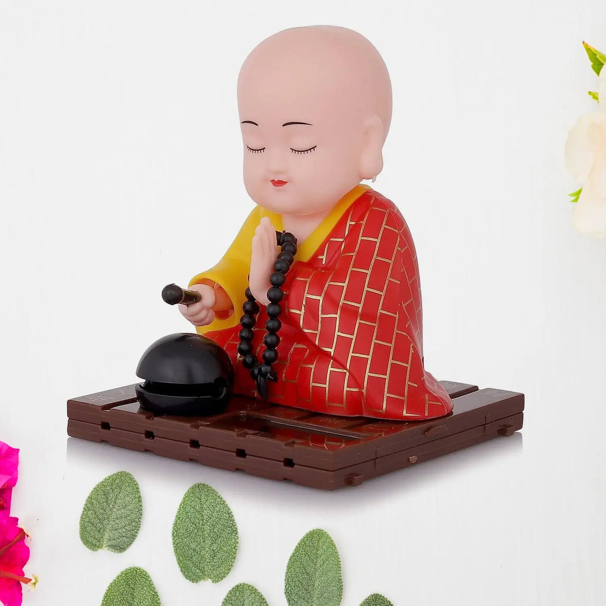 Solar Powered Sitting Buddha Statue Moving Head And Hand (1 Pc Medium) HP DD