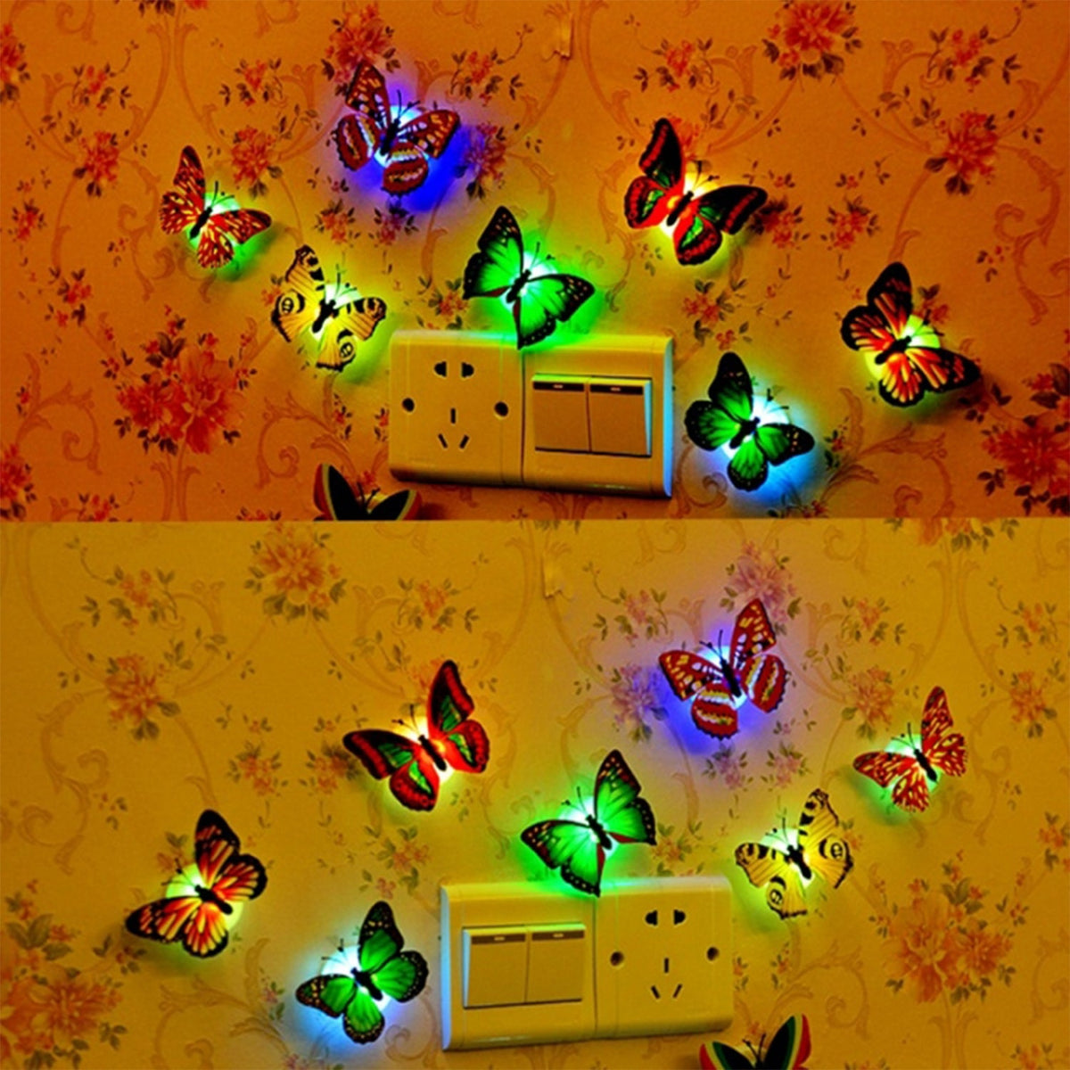 The Butterfly 3d Night Lamp Comes With 3d Illusion Design Suitable For Drawing Room Lobby. HP DD