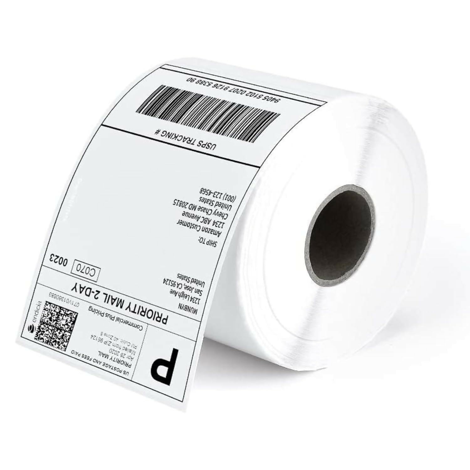 4x6 Paper Roll 400 Labels Thermal Printing Sticker Roll