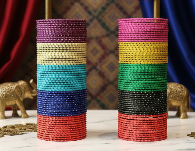 Jazz And Sizzle Multi-Color Set of 144 Bangles for Women and Girls Bangles
