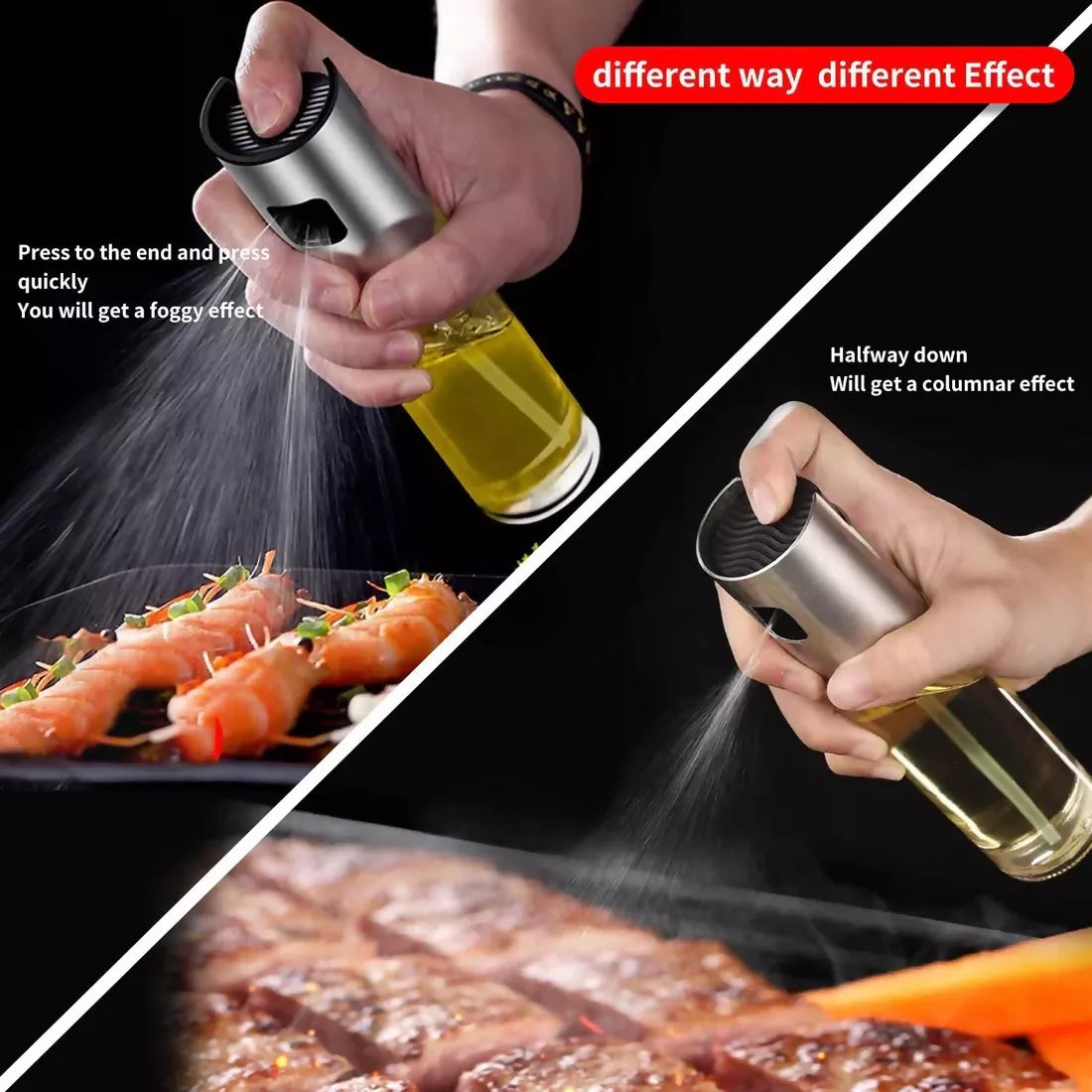 Oil Sprayer Dispenser Glass Bottle for Cooking & Multi-Use ABHI Mobiles