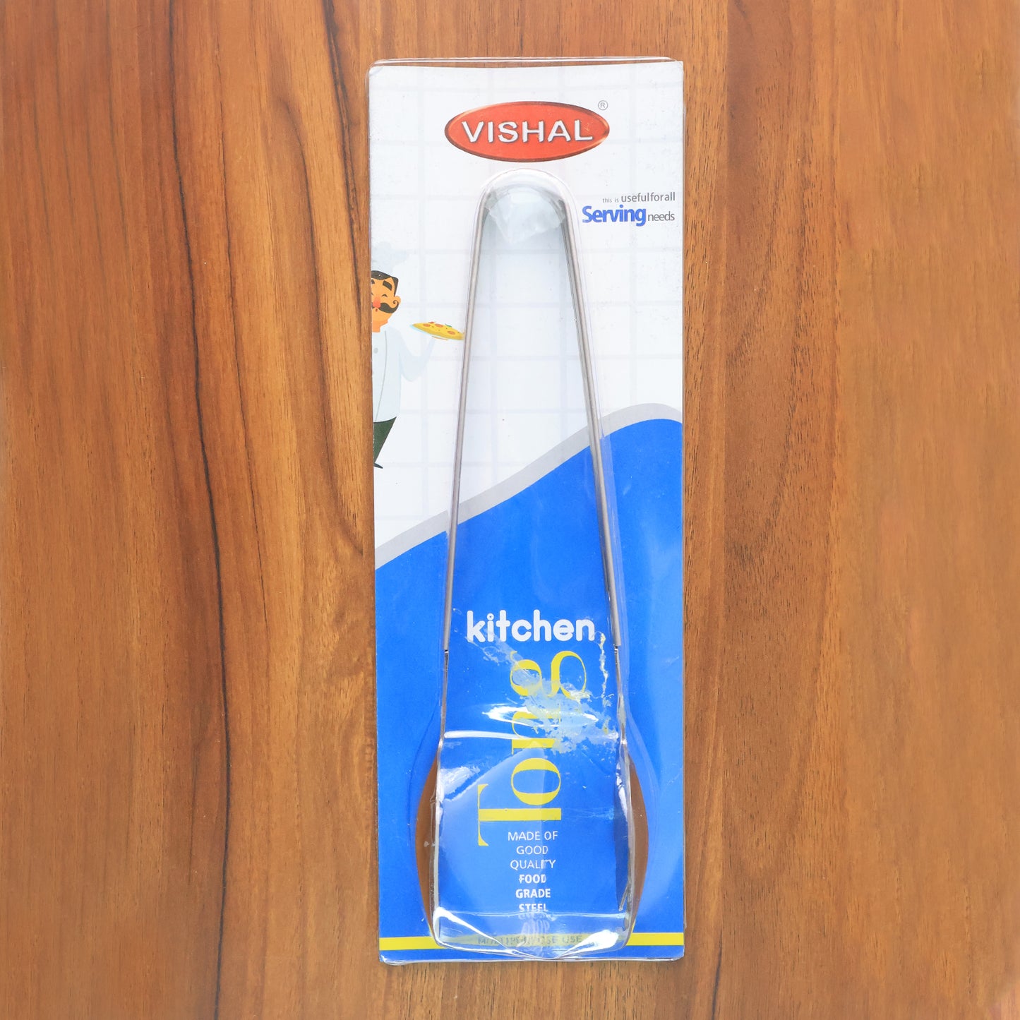 Stainless Steel Multipurpose Serving Tong 2-in-1 Pasta Salad Tong (1 Pc)