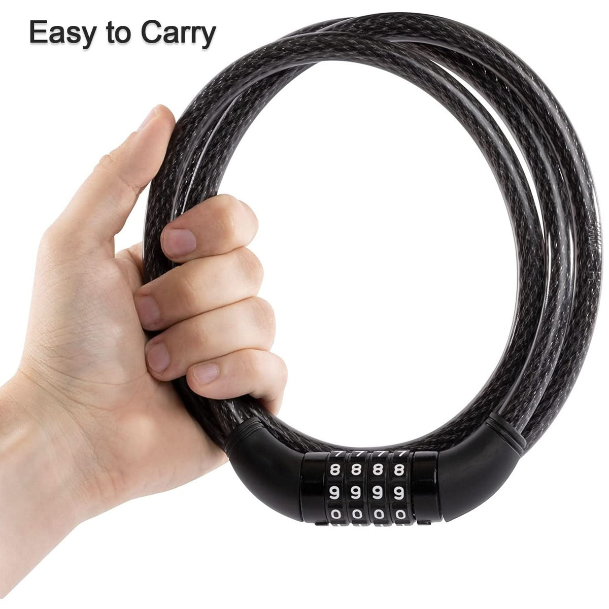 Heavy Duty Multi-purpose Plastic Combination Lock – Ideal for Helmet & More HP DD