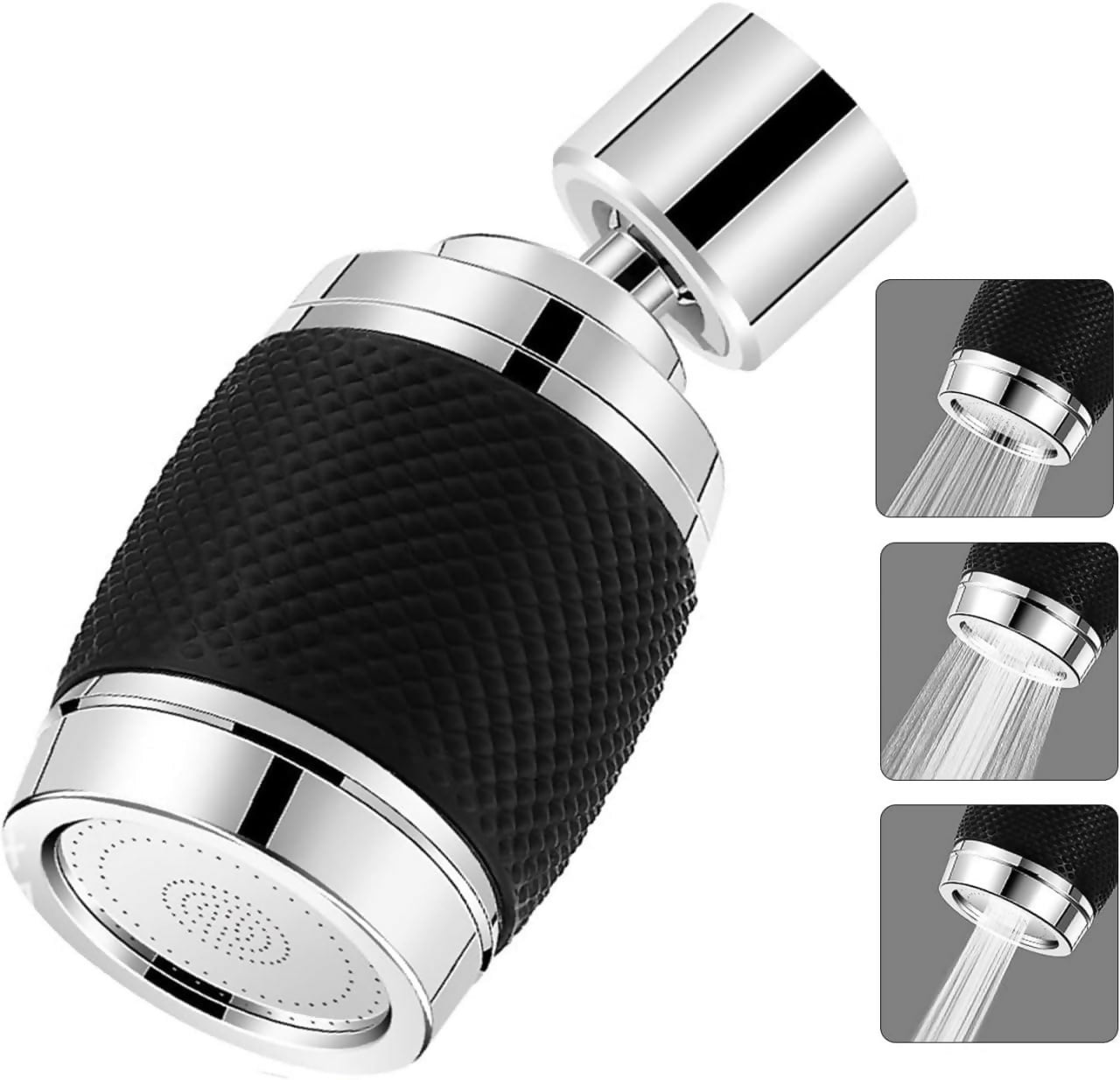 Universal Faucet Extender for Kitchen Sink, 3 Mode Rotating Tap Aerator, 360° Swivel Anti-Splash Sprayer Head