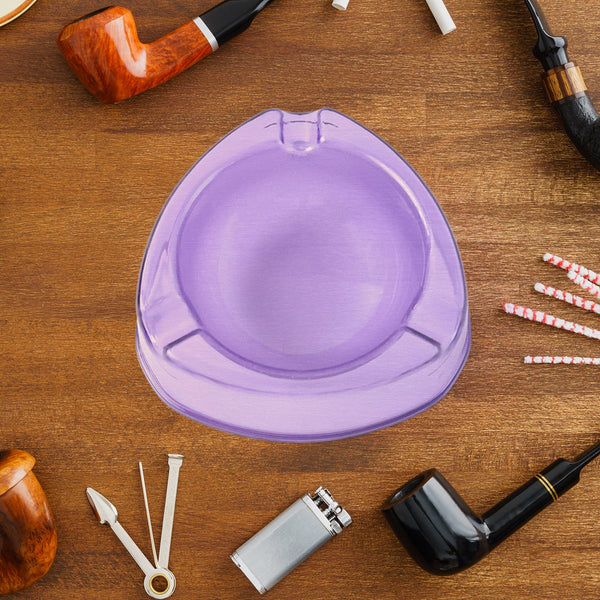 Oblivion Transparent Pueple Plastic Ashtray (1 Pc)