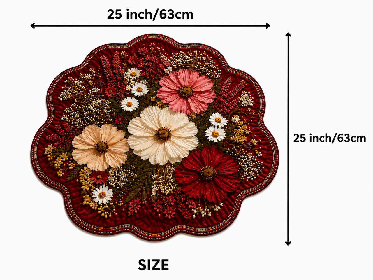 25X25 Inches Modern Decorative Door Mat | Water Absorbent Floor Mat for Living Room.