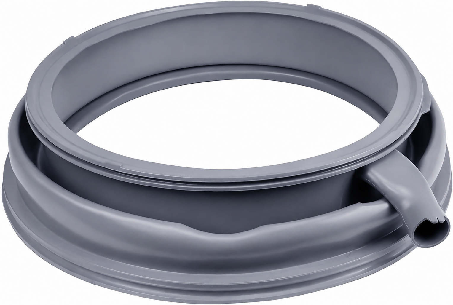Front Load Washing Machine Door Gasket Rubber Seal | Compatible with Siemens Grey, Inner Diameter 13.18 Inch, Outer Diameter 16 Inch