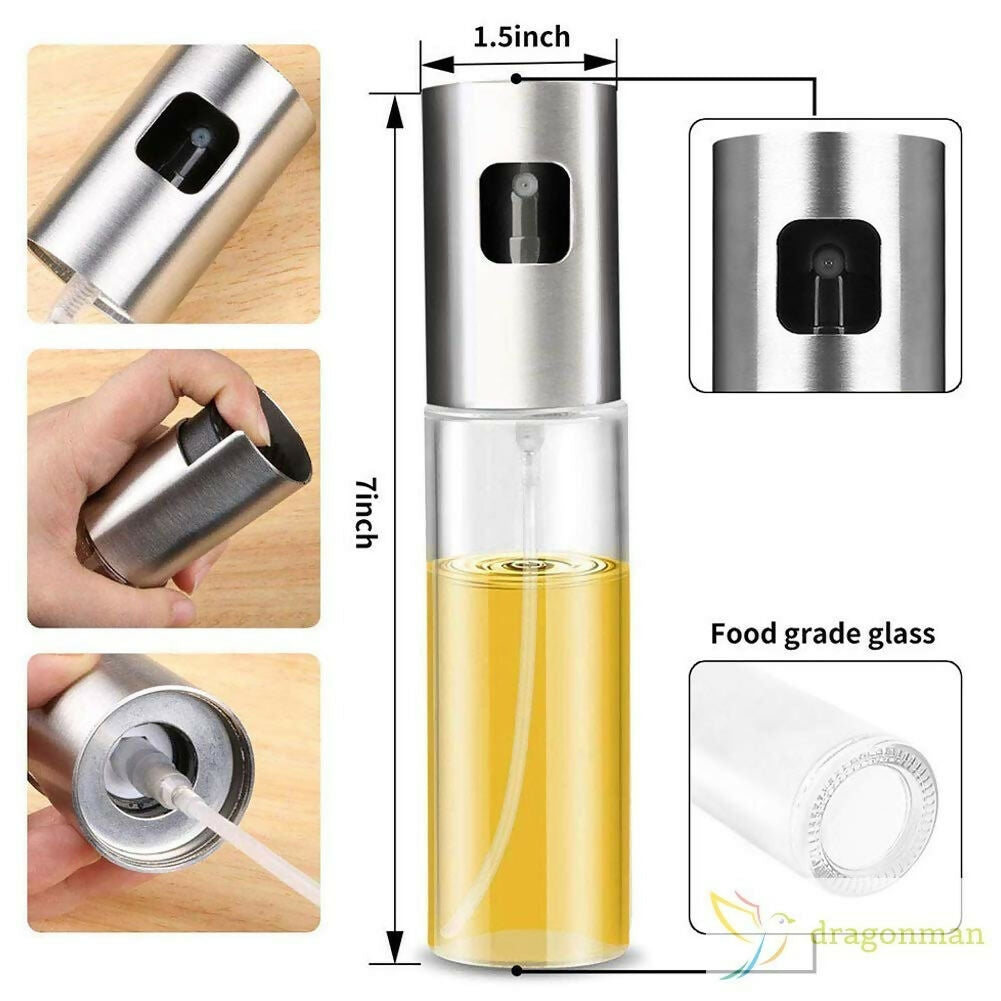 Multi-Purpose Oil Spray Bottle – Durable Glass Dispenser for Cooking, Baking & Grilling