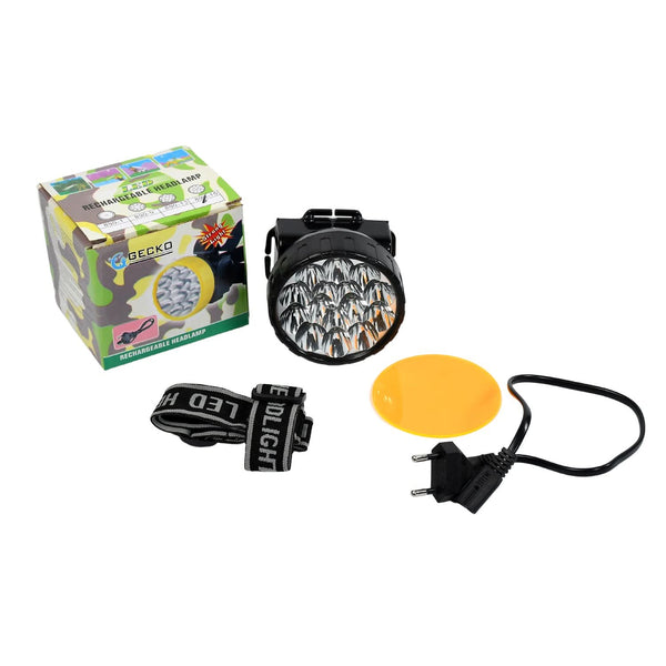 Head Lamp 15 Led Long Range Rechargeable Headlamp Adjustment Lamp Use For Farmers Fishing Camping Hiking Trekking Cycling