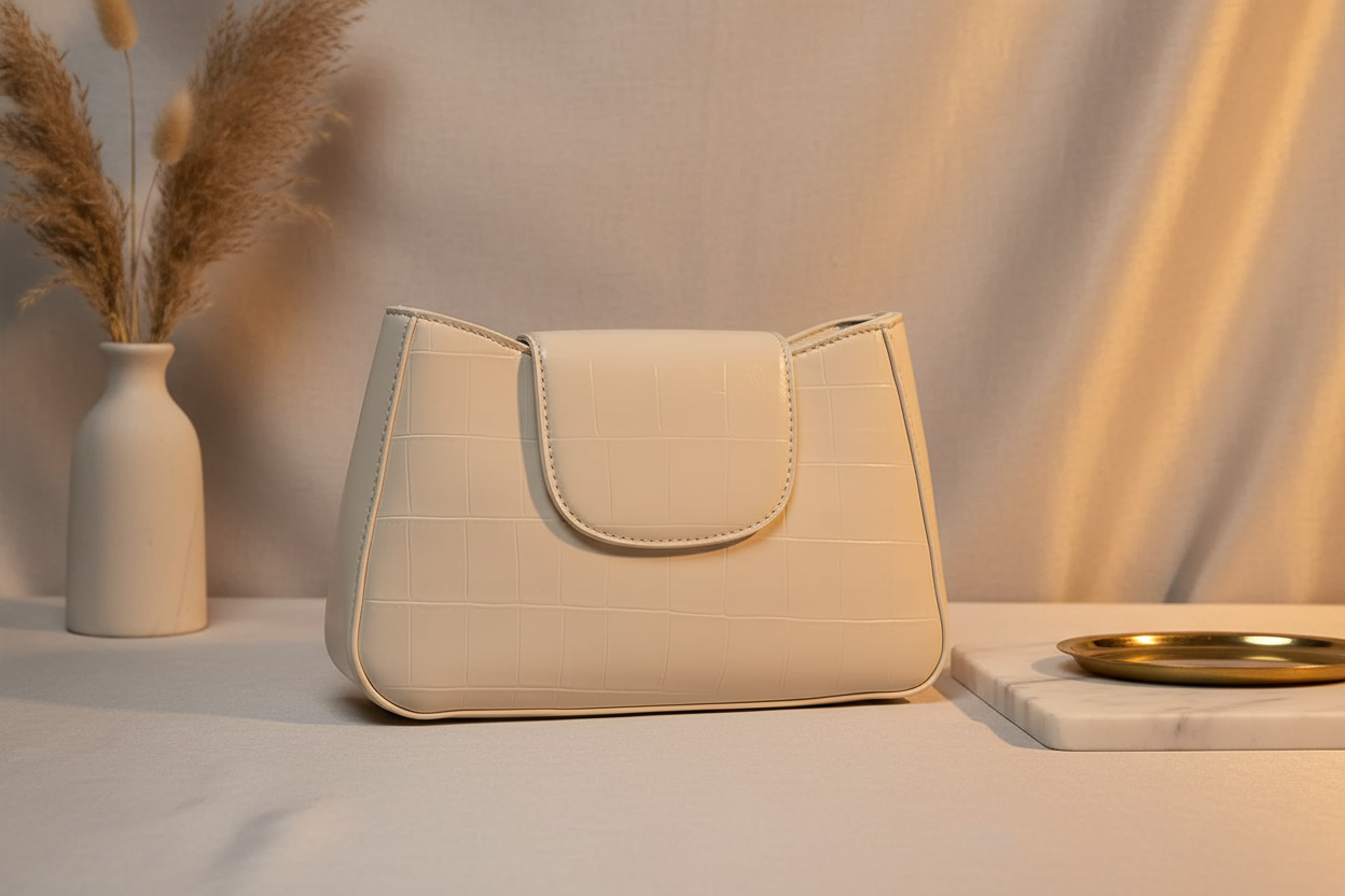 Blush Braided Handle Shoulder Bag with Chain Detail RAYORA ENTERPRISE